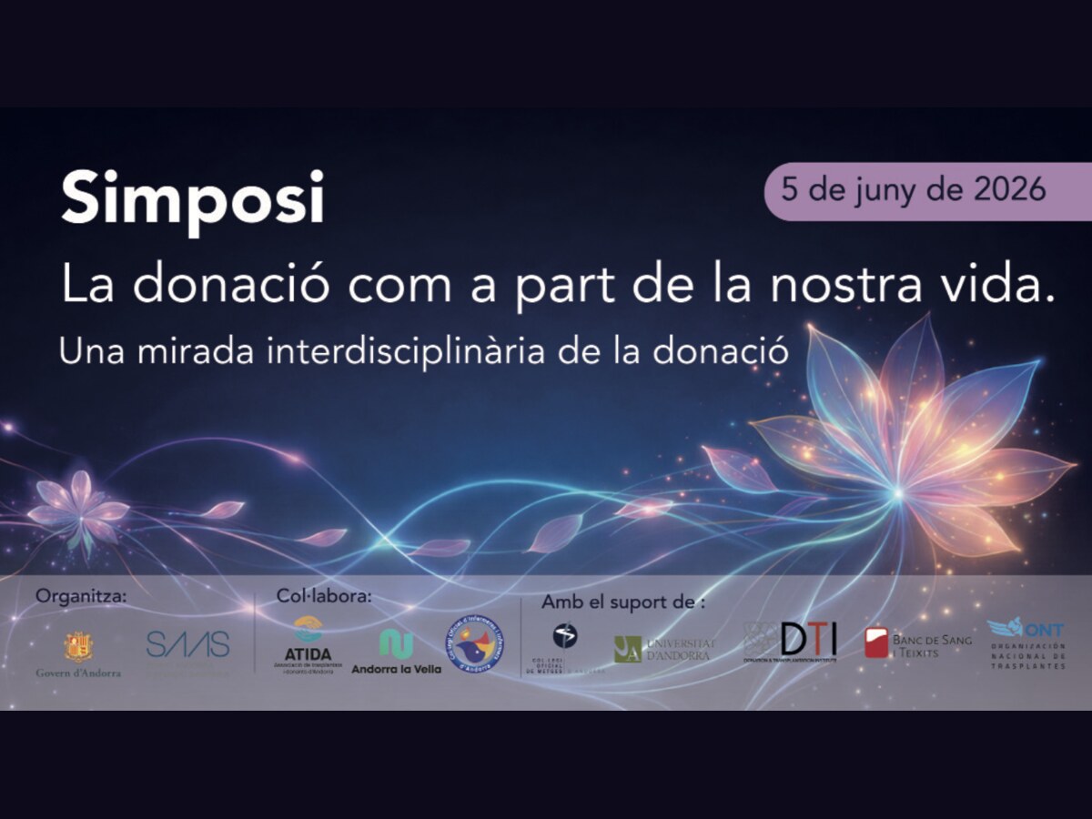 Cartell del Simposi de Donació d'Òrgans del SAAS